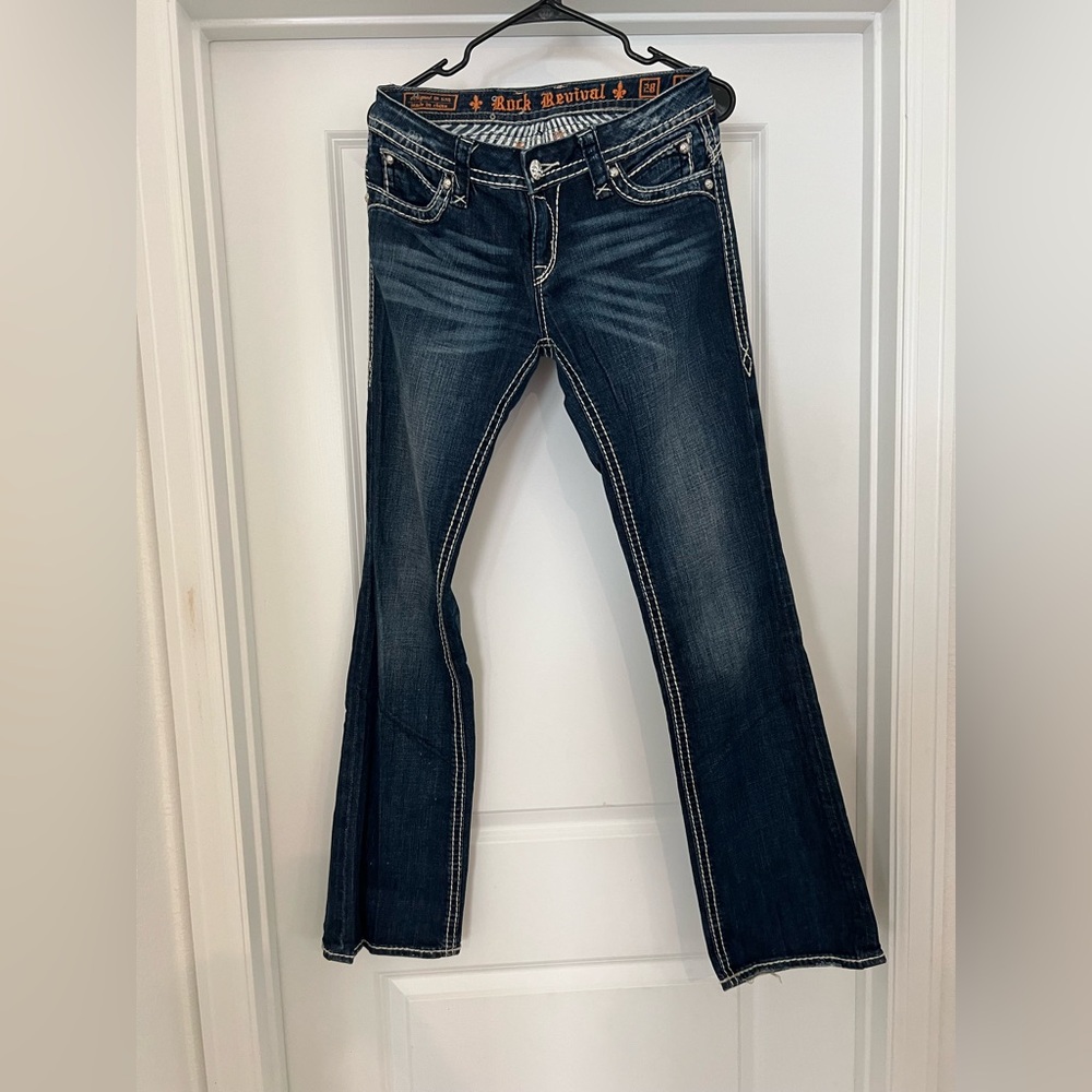 Rock Revival Dark Blue Flare Jeans